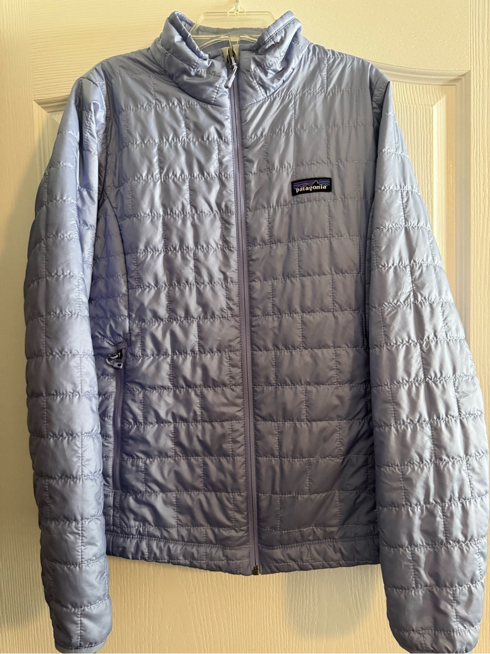 Patagonia Women's Light Blue Quilted Insulated Jacket - Medium